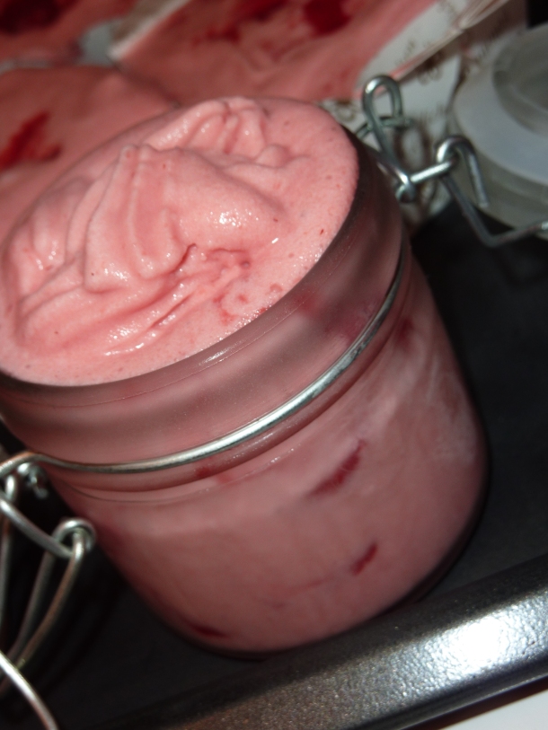 glace a la fraise au yaourt et morceaux 016